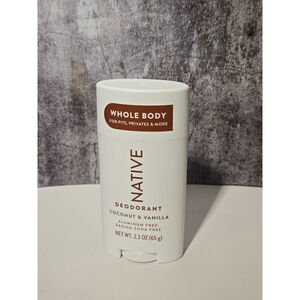 Native Whole Body Deodorant Stick Coconut Vanilla 2.3 oz New (160)